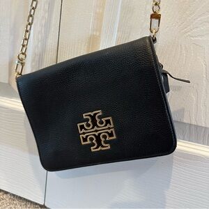 Tory Burch Black Leather Crossbody Bag
